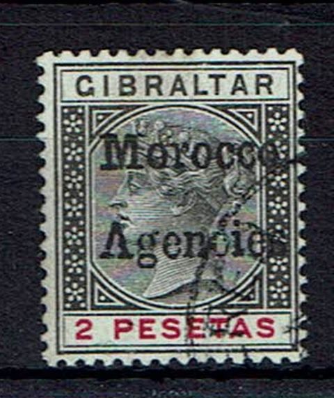 Image of Morocco Agencies SG 8a FU British Commonwealth Stamp